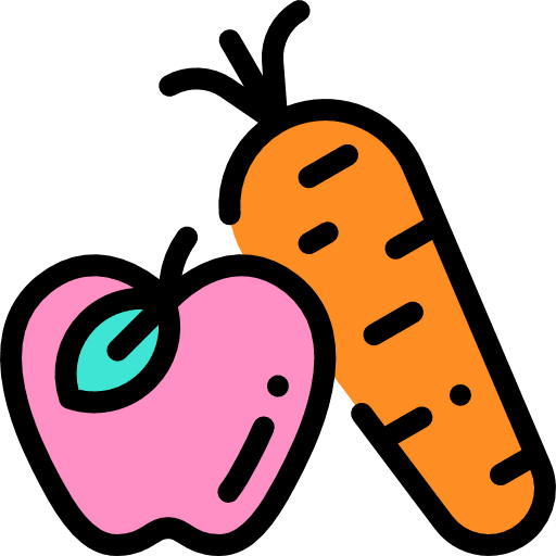 Vegetables organic diet apple icon