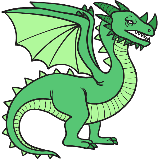 Dragon character fantasy legend icon Dragon character fantasy legend icon