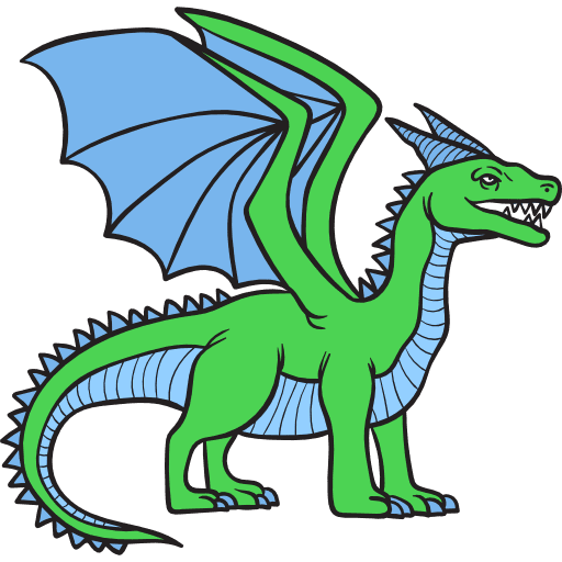 Dragon character legend folklore icon Dragon character legend folklore icon