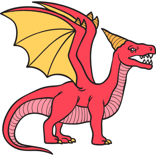 Dragon dragon character folklore icon Dragon dragon character folklore icon