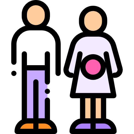 Pregnancy mother fetus families icon