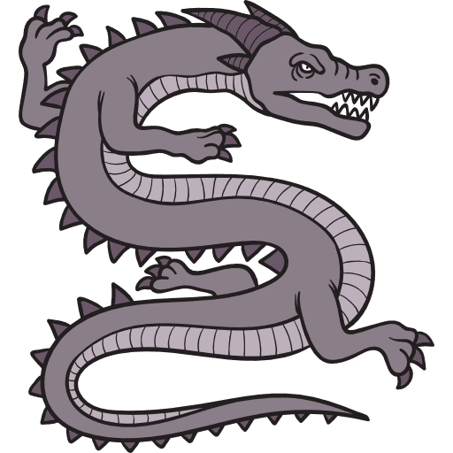 Dragon folklore character fairy tale icon Dragon folklore character fairy tale icon