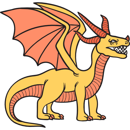 Dragon folklore legend fantasy icon Dragon folklore legend fantasy icon