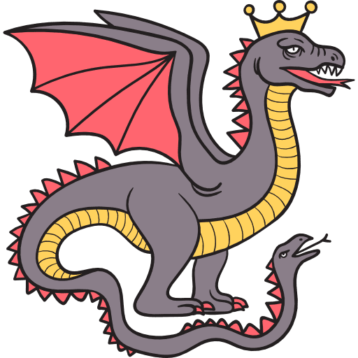 Dragon legend dragon fantasy icon Dragon legend dragon fantasy icon