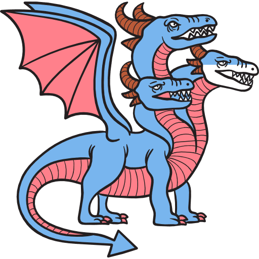 Dragon legend monster animals icon Dragon legend monster animals icon