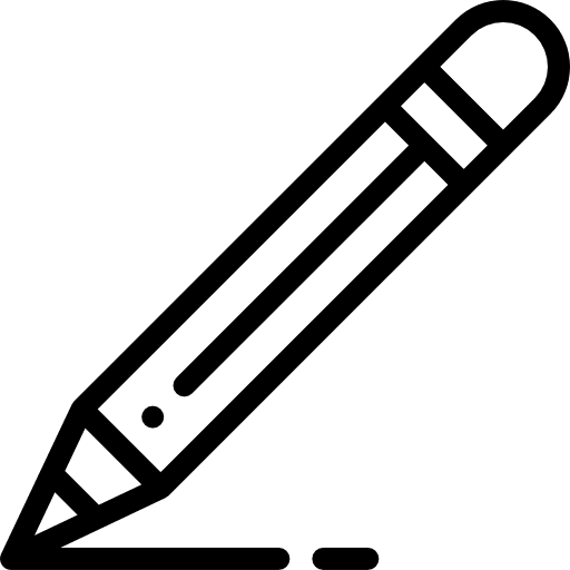 Pencil education draw art and design icon