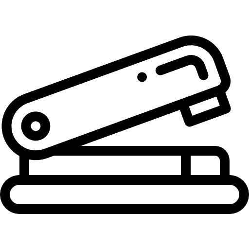 Stapler remover tool office material business and finance icon