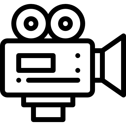 Video camera films cinema video camera icon