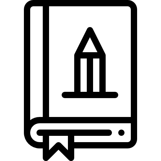 Art book pencil notebook art book icon