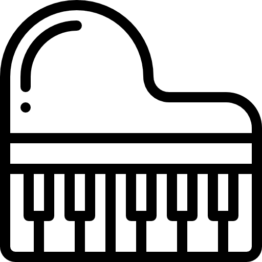 Piano keys instrument music instrument icon