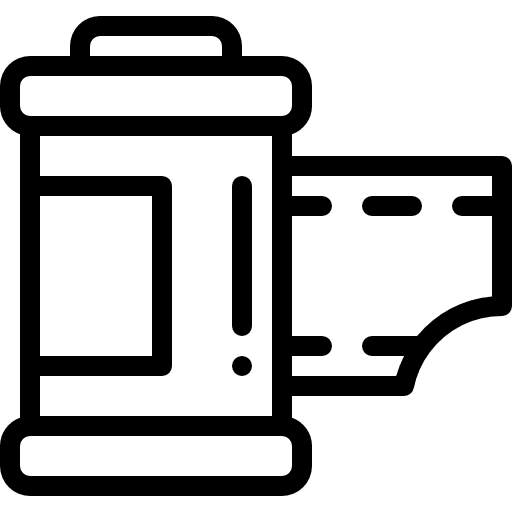 Camera roll camera roll film roll electronics icon