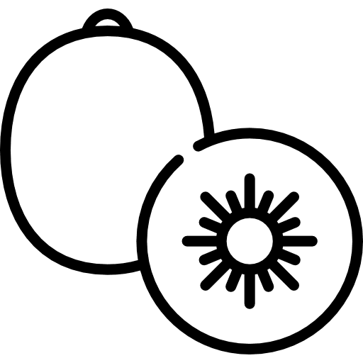 Kiwi kiwi fruit vegetarian icon