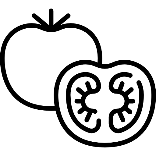 Tomato food and restaurant diet vegetarian icon