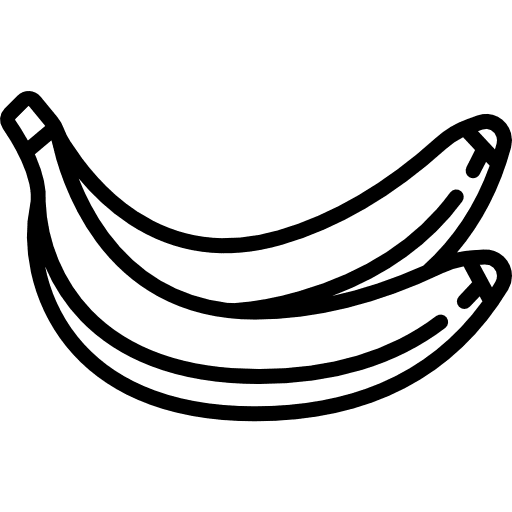 Banana food and restaurant food vegetarian icon