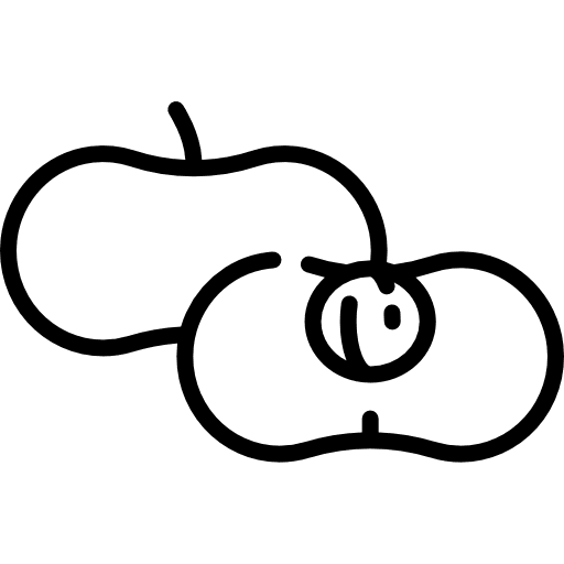 Peach vegan healthy food organic icon