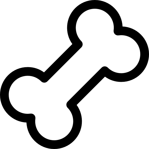 Bone bones bone food and restaurant icon