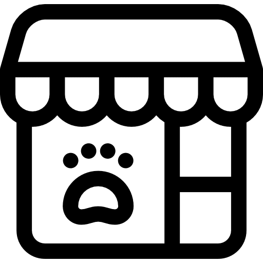 Pet shop pet shop animals shopper icon