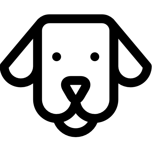 Dog user animals veterinary icon