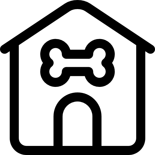 Pet house pet shop architecture and city animal icon Pet house pet shop architecture and city animal icon