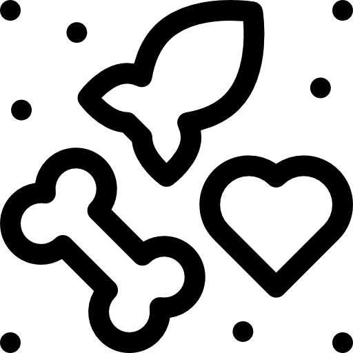 Treats animals treat pets icon