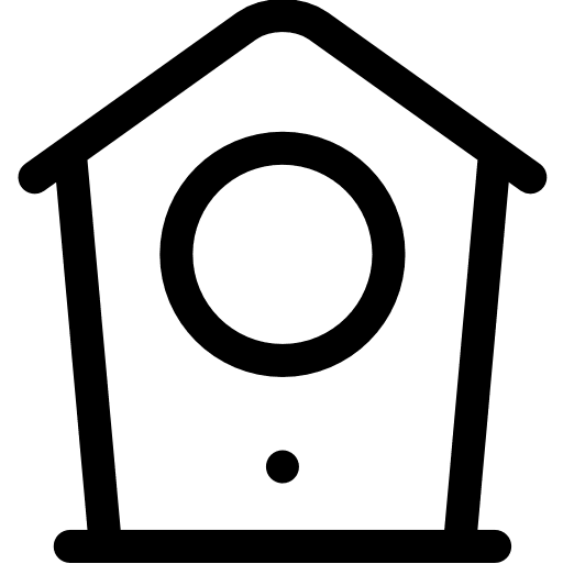 Bird house pet birds structure icon Bird house pet birds structure icon