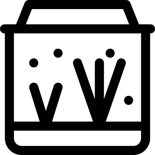 Fish tank fish pet bowl icon Fish tank fish pet bowl icon