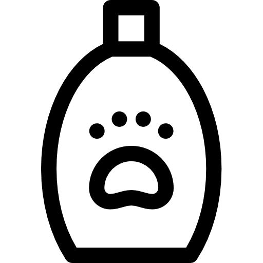 Pet shampoo beauty bath bottles icon Pet shampoo beauty bath bottles icon