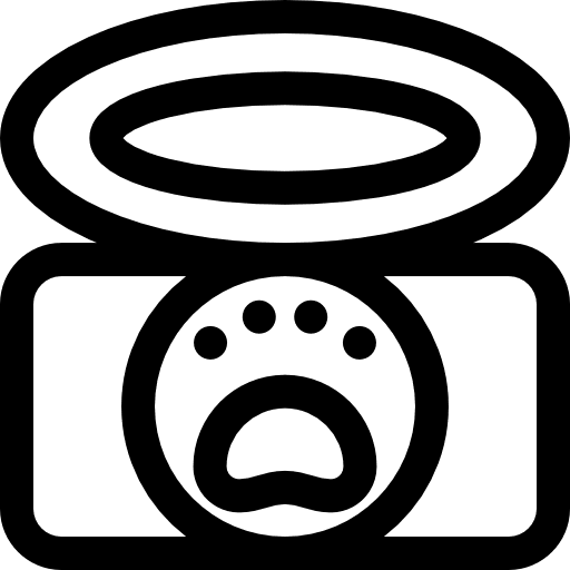 Canned food cat dog food icon Canned food cat dog food icon