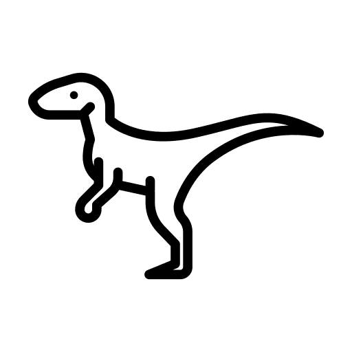 Dinosaur wild life animals extinct icon