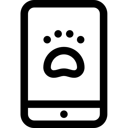 Smartphone smartphone applications pet care icon Smartphone smartphone applications pet care icon