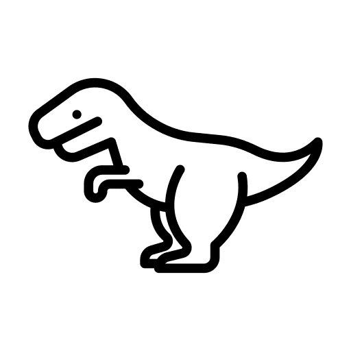 Tyrannosaurus rex carnivore dinosaur indominus rex icon