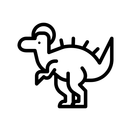 Dinosaur extinct animals wild life icon