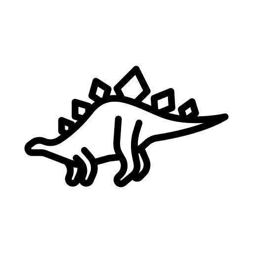 Stegosaurus wild life extinct herbivore icon Stegosaurus wild life extinct herbivore icon