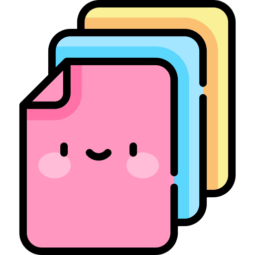 Paper files and folders file sheet icon