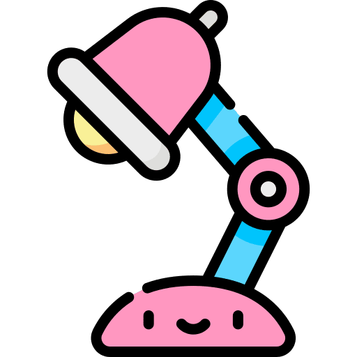 Lamp technology desk illumination icon