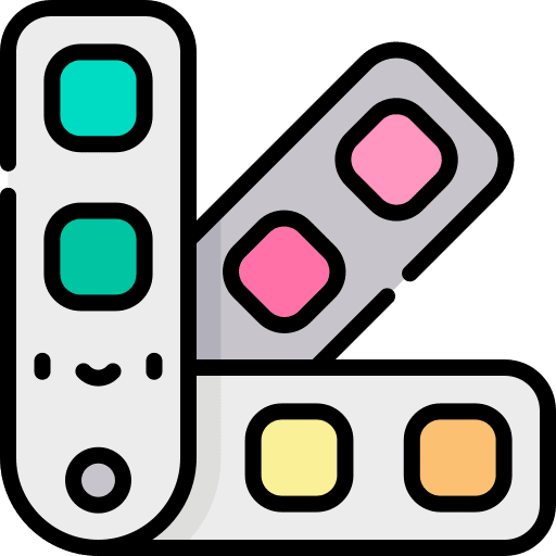 Palette art and design miscellaneous paints icon