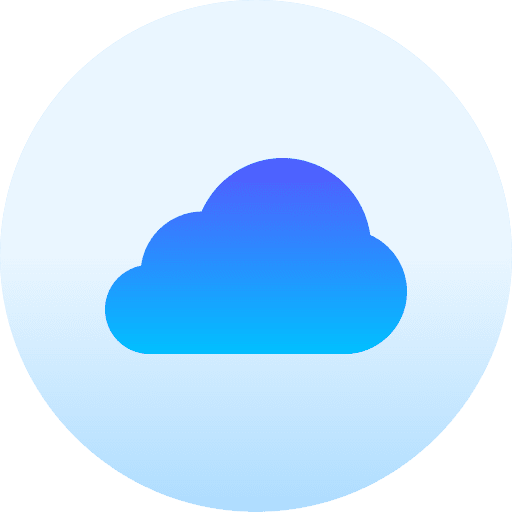 Cloud data cloud computing multimedia option icon