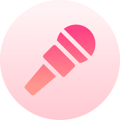 Microphone music and multimedia speaker microphone icon