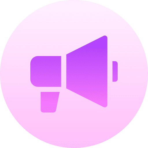Promotion marketing announcer megaphone icon