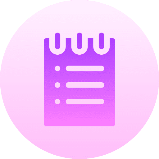 List checking tick tasks icon