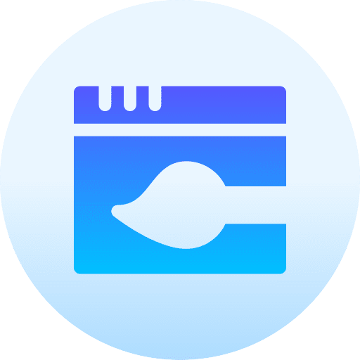 Web design paint brush edit tools browser icon