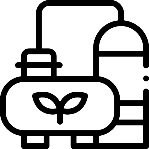 Biogas renewable energy industry biogas icon