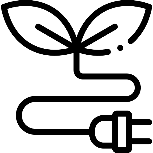 Eco energy plug energy electricity icon Eco energy plug energy electricity icon