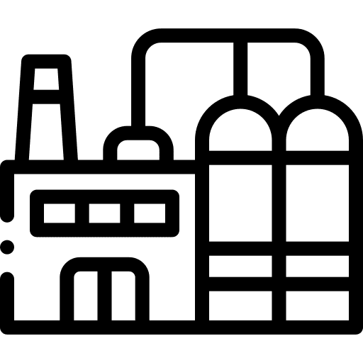 Factory pollution industrial landscape icon Factory pollution industrial landscape icon