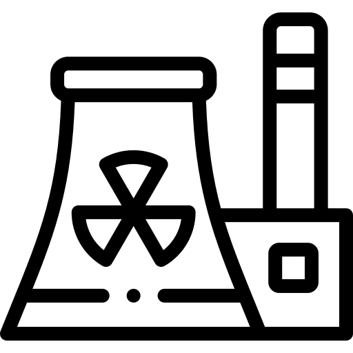 Nuclear plant factory power plant nuclear plant icon