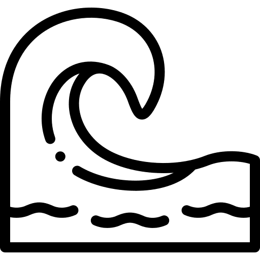 Wave nature sea water weather icon Wave nature sea water weather icon