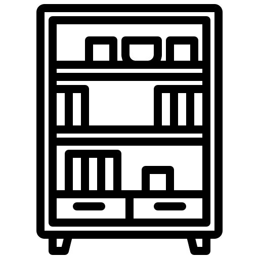 Bookcase bookcase storage book icon