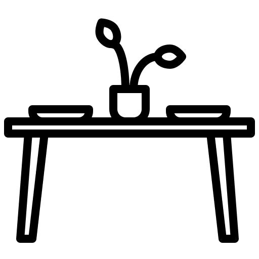 Table furniture and household table dinner icon