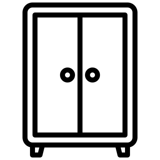 Wardrobe closet interior interior design icon