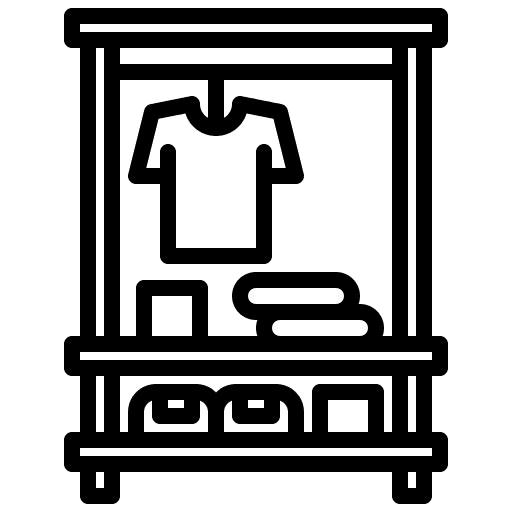 Hanger rack t shirt furniture and household icon Hanger rack t shirt furniture and household icon